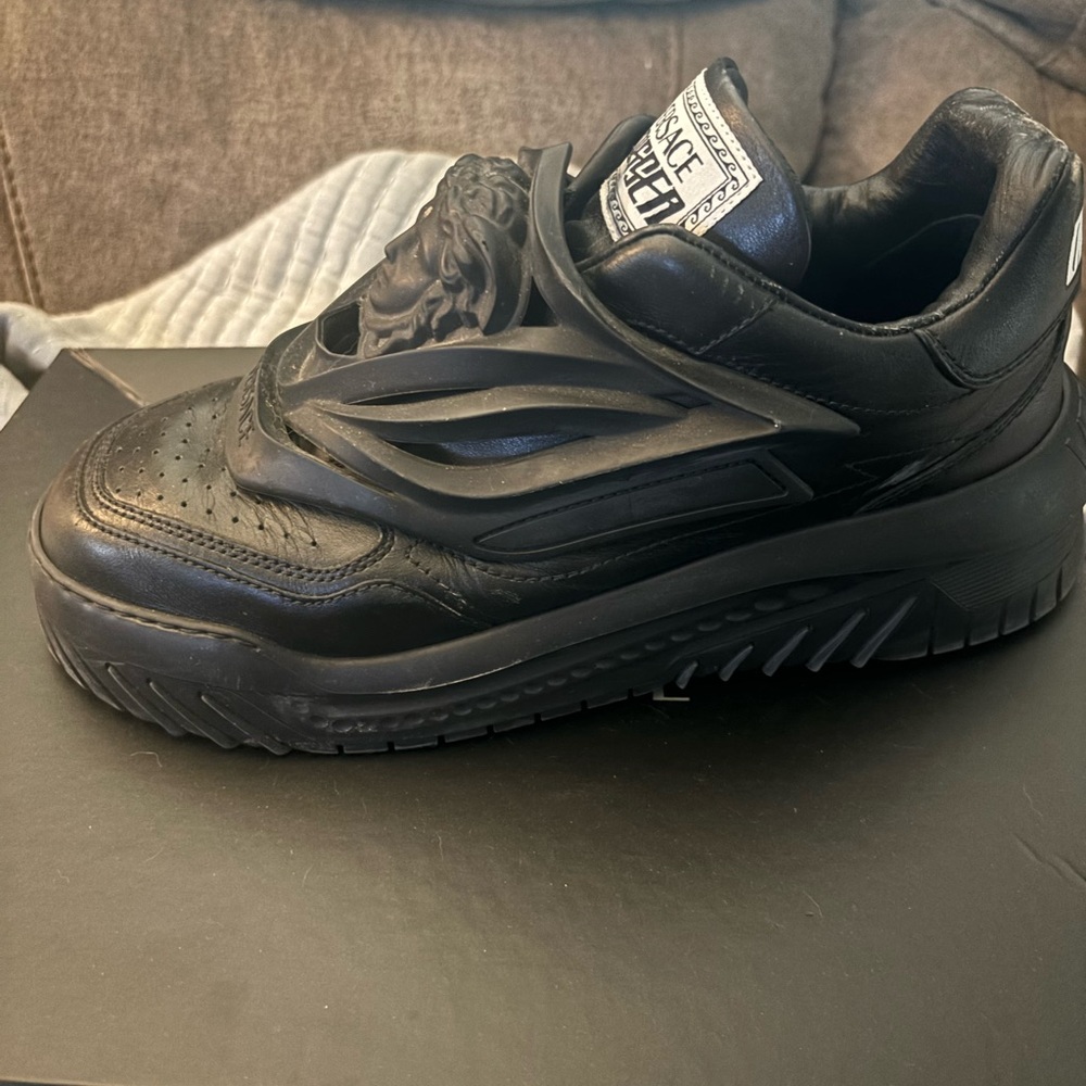 Versace Men's Black Medusa Sneakers